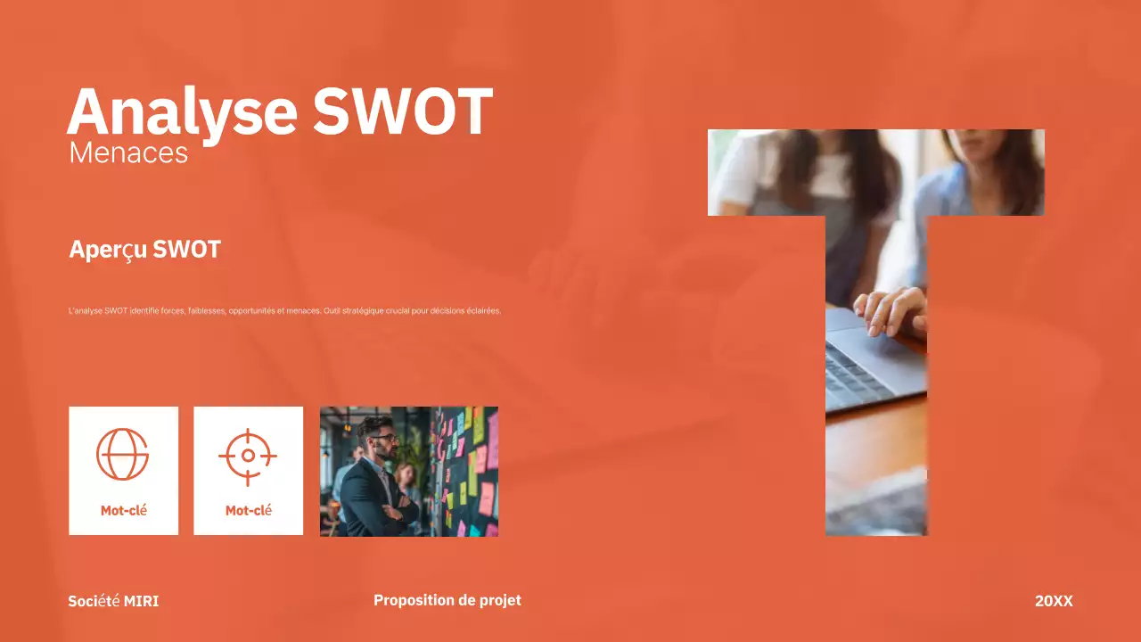 rouge moderne proposition de projet entreprise