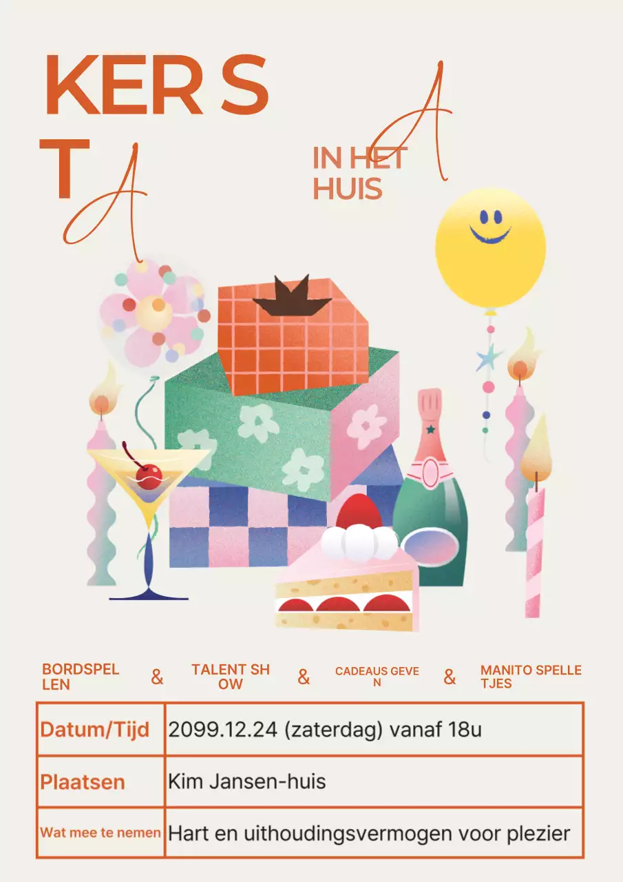 Mauve Pop Kerstfeest