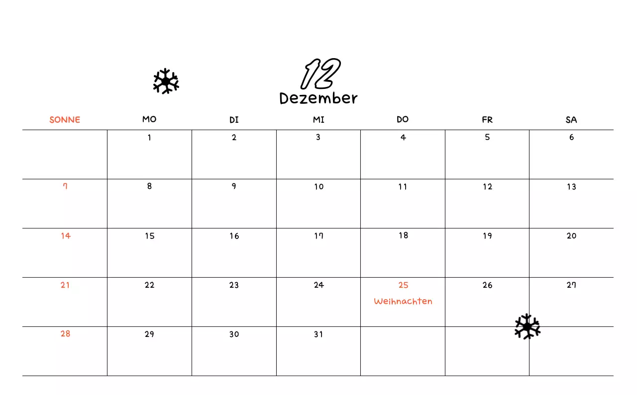 Niedliche Zeichnung Fotokalender
