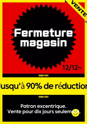 Annonce de vente de pop rouge