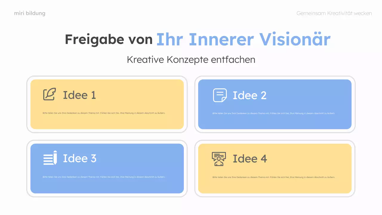 mint und rosa modern brainstorming guide layout
