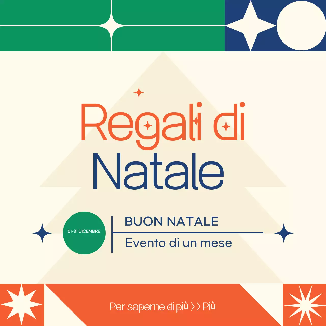 Evento natalizio retrò beige