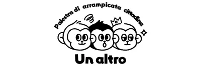 Logo sportivo semplice con illustrazione di tre simpatiche scimmie