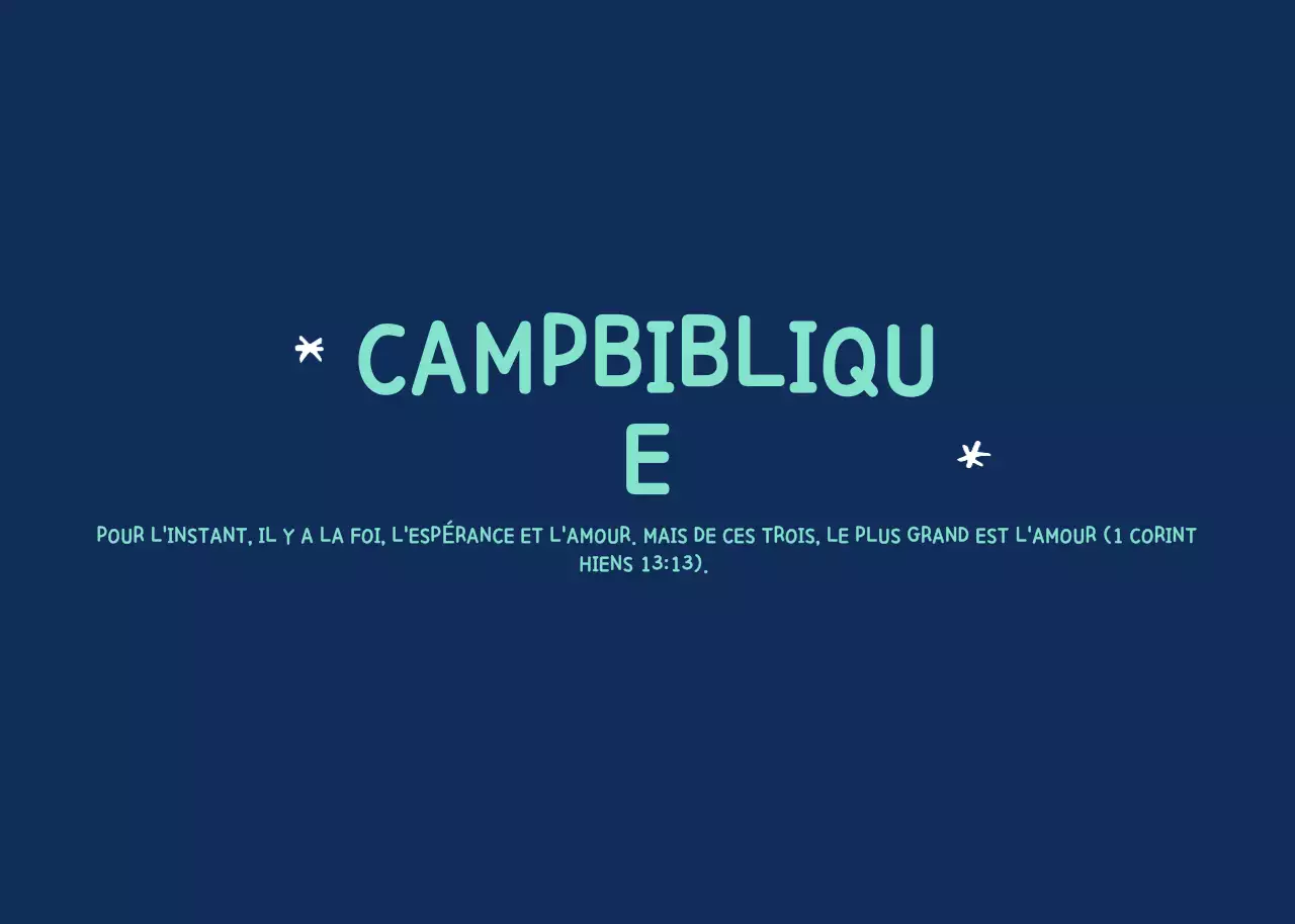 Illustration d'un gribouillis bleu marine pour un camp de vacances