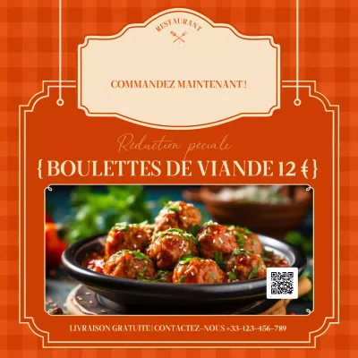 publicité alimentaire rétro orange