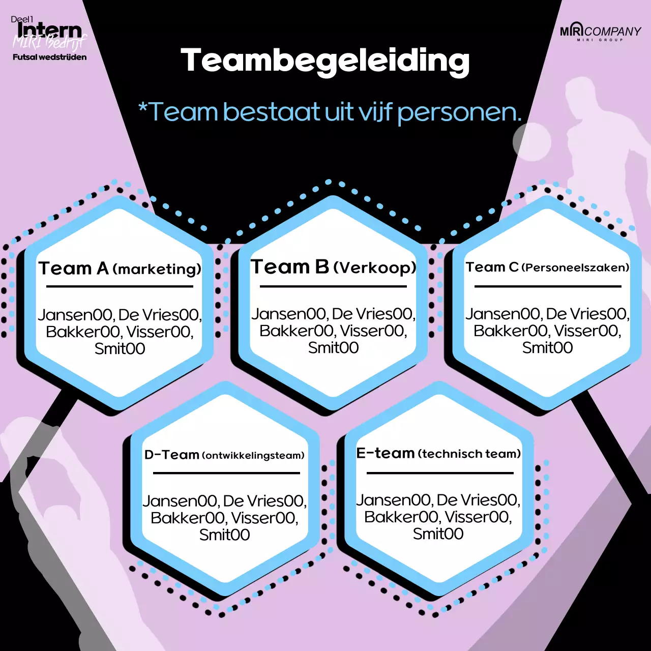 Mauve Retro Voetbal Evenement