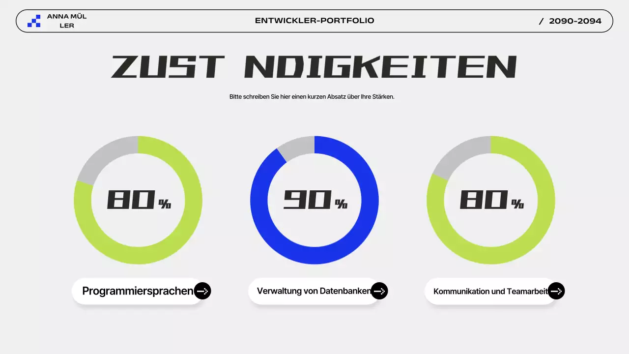 Einführung in das Grey Modern Portfolio