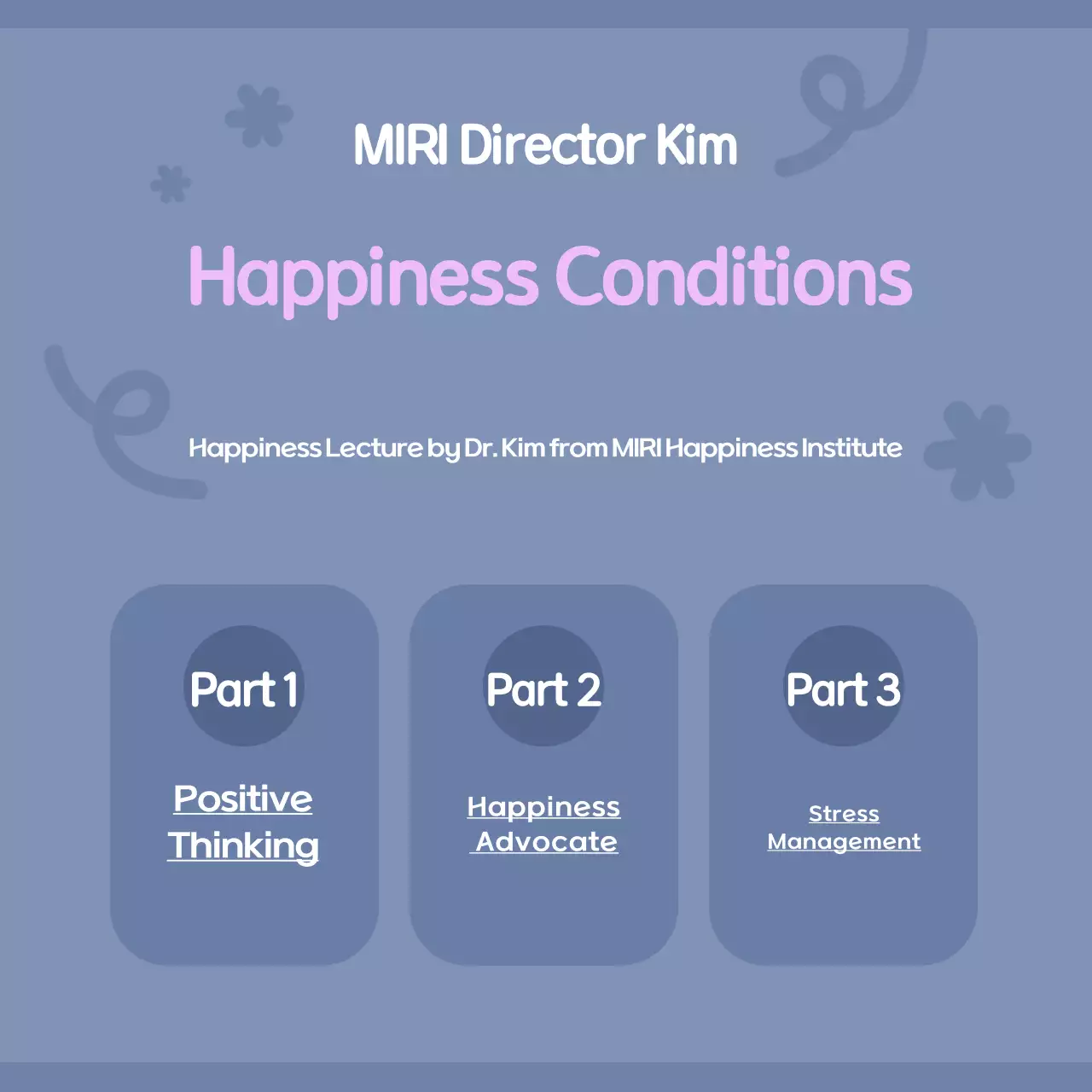 Blue Modern Happiness Event Instagram Carousel