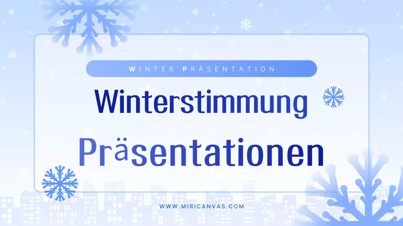 Hellblau saubere Präsentation erklärt