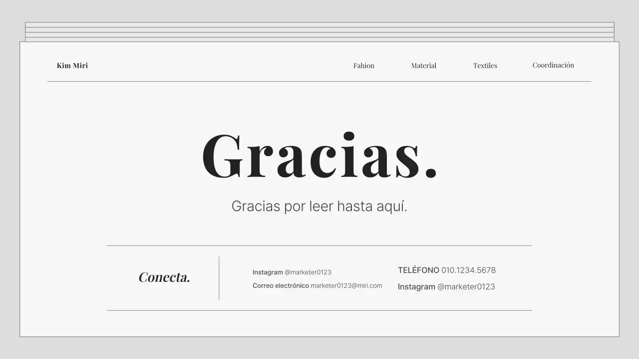 Una cartera de marketing gris y sencilla