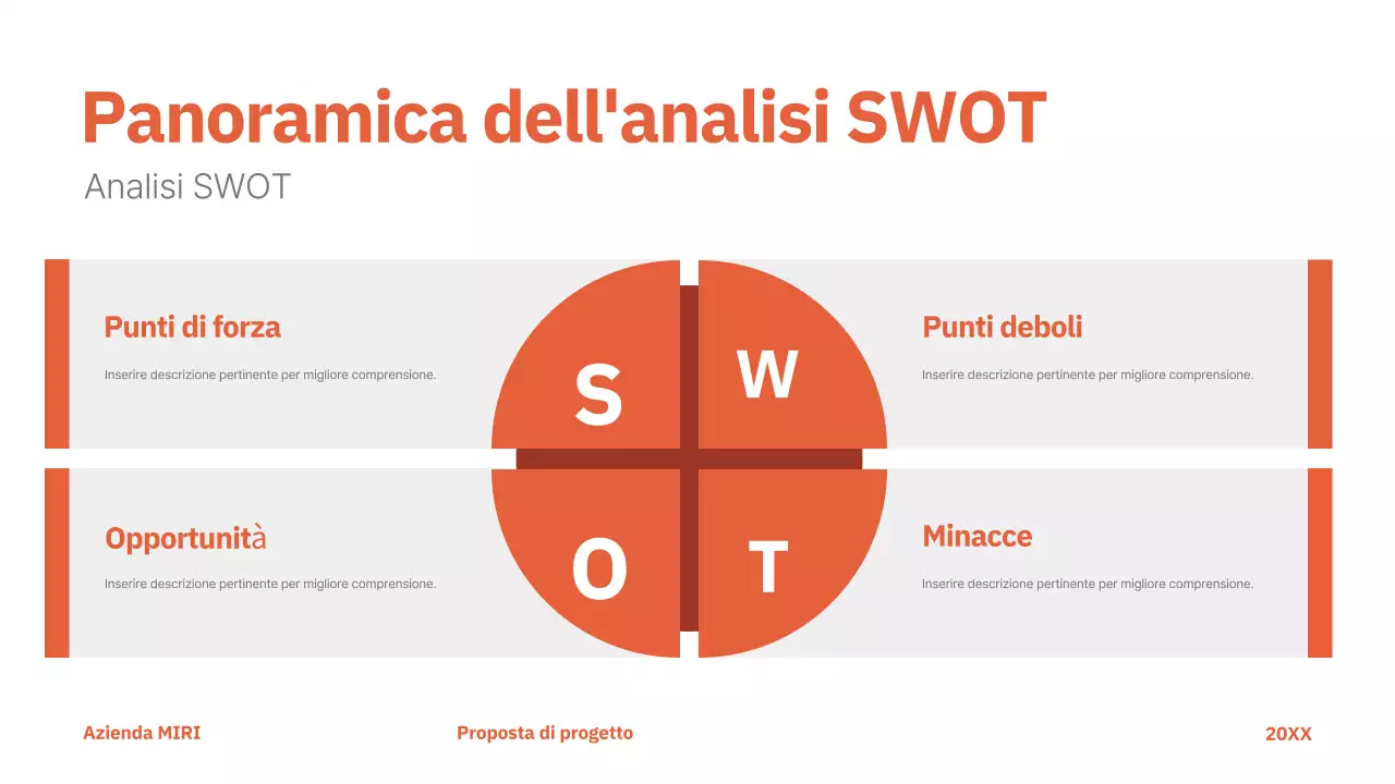 rosso proposta di progetto moderno business