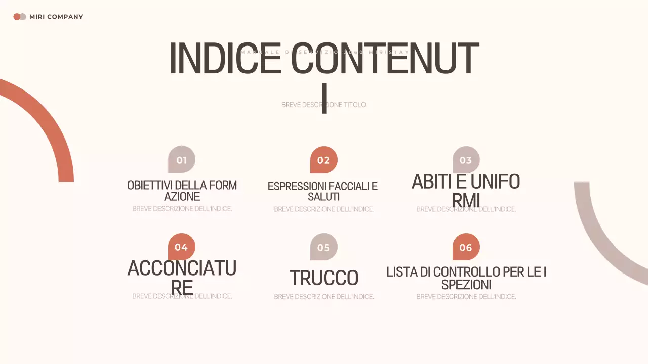 Manuale della guida ordinata beige