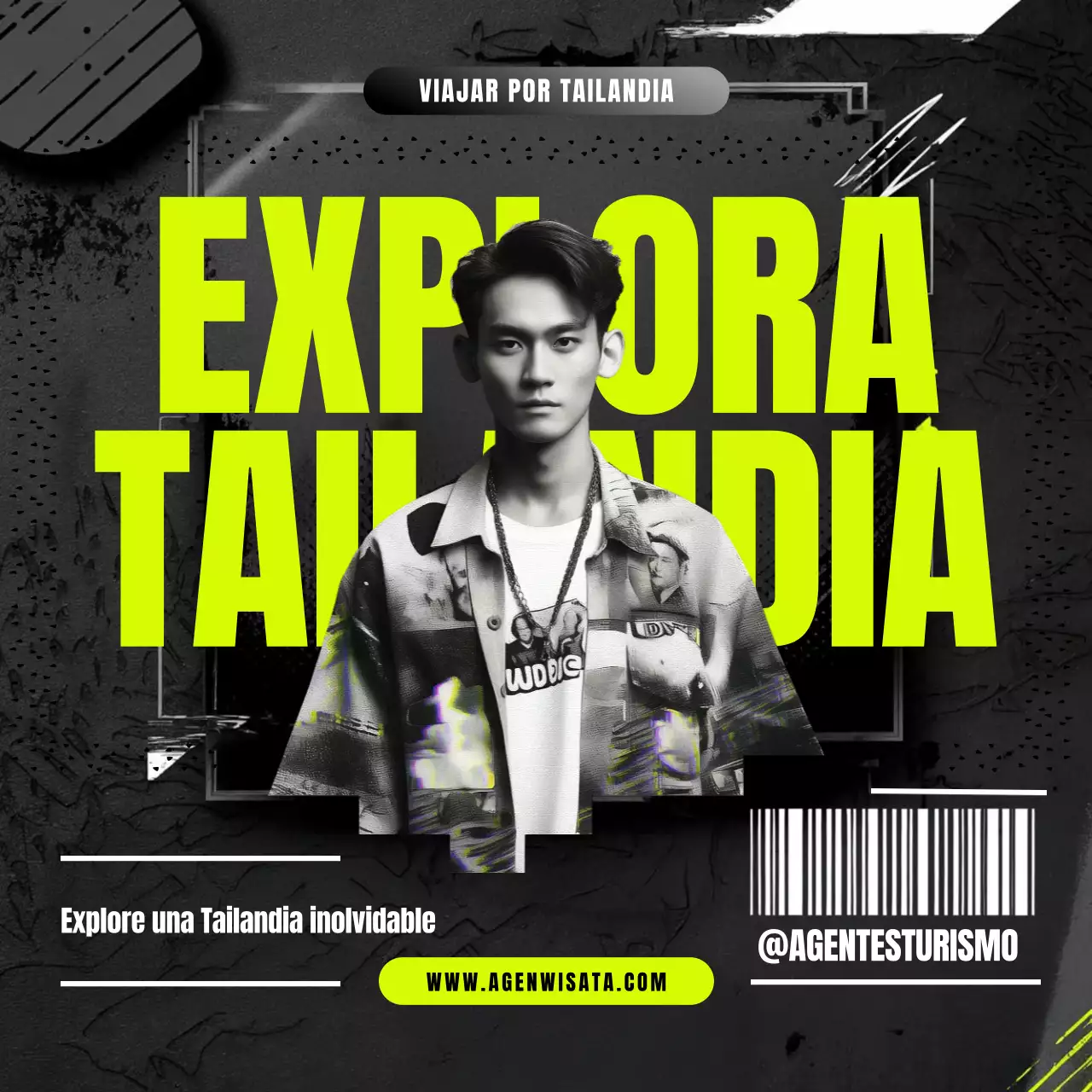 anuncio de neón de viajes urbanos