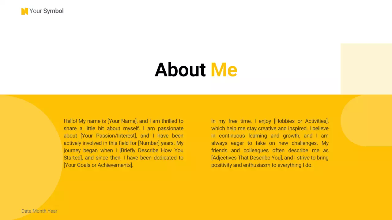 Yellow Modern Introduction Template Presentation