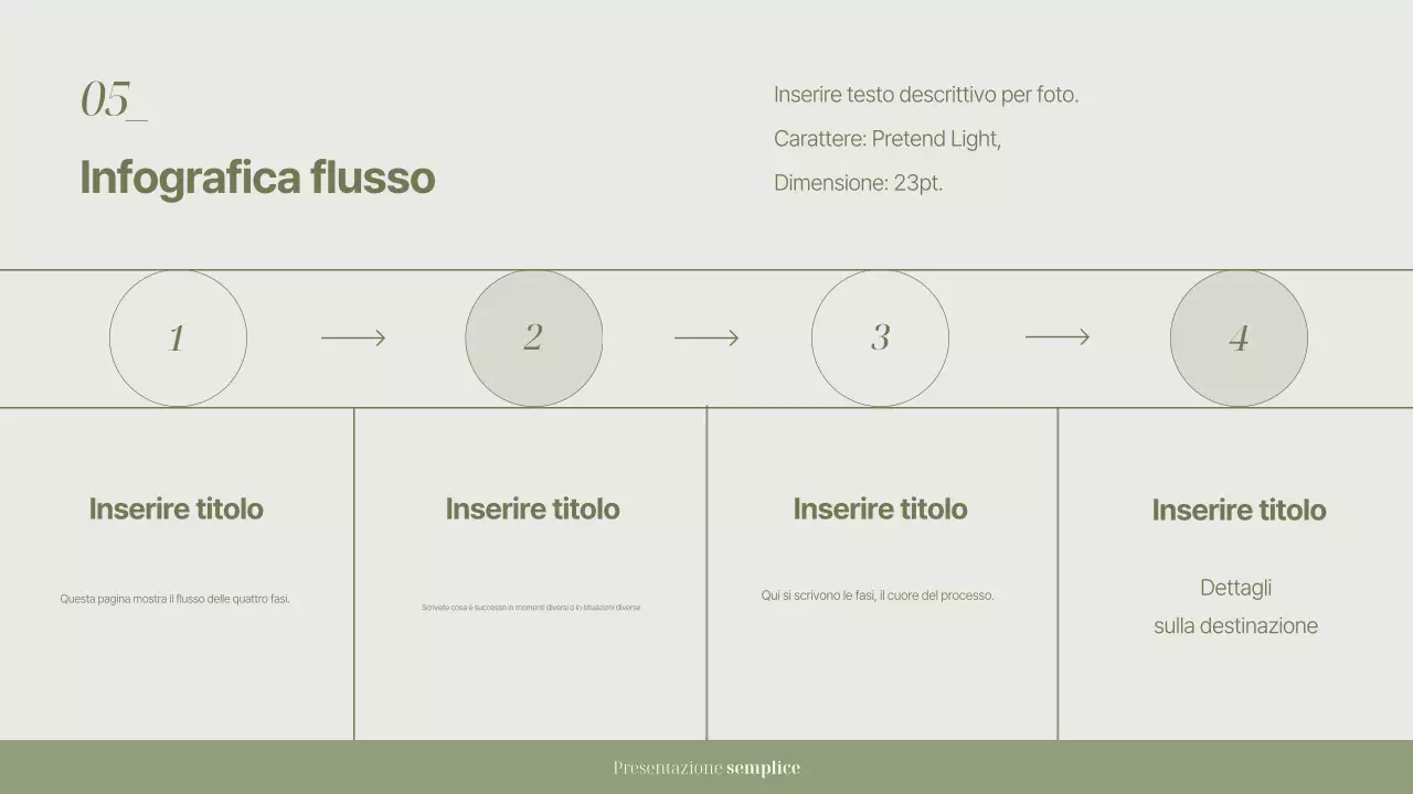 Documentazione di presentazione semplice Khaki