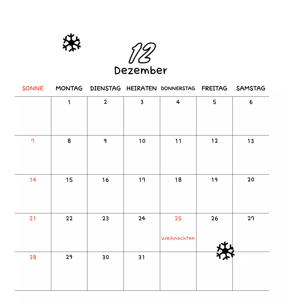 Niedlicher Neujahrs-Fotokalender