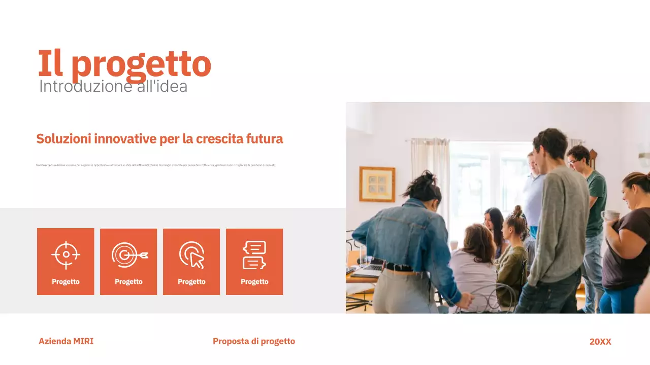 rosso proposta di progetto moderno business