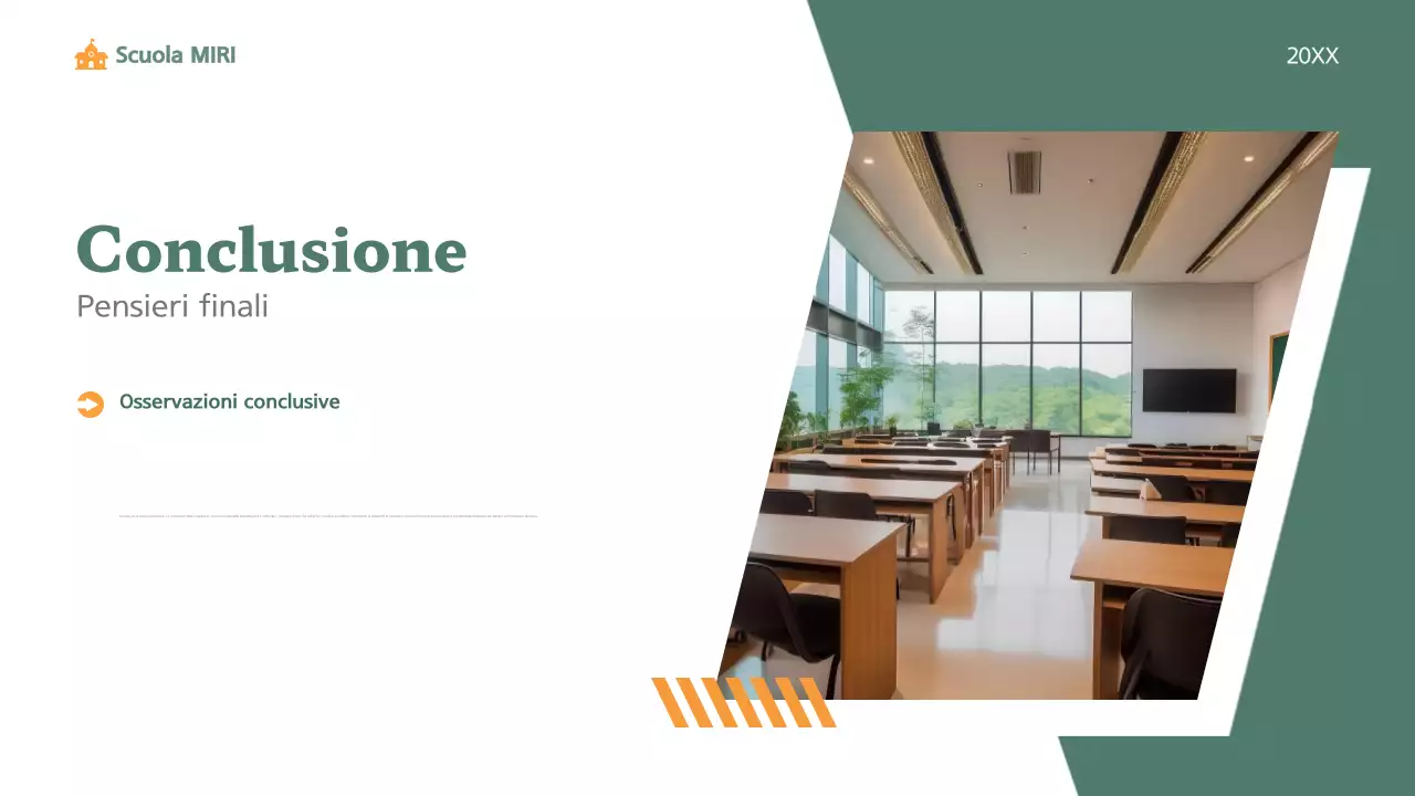 classe di educazione verde moderna