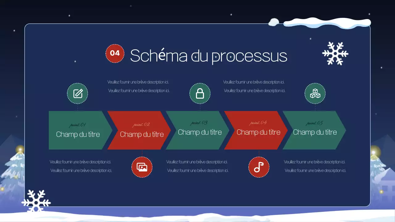 Une jolie présentation en bleu marine et violet