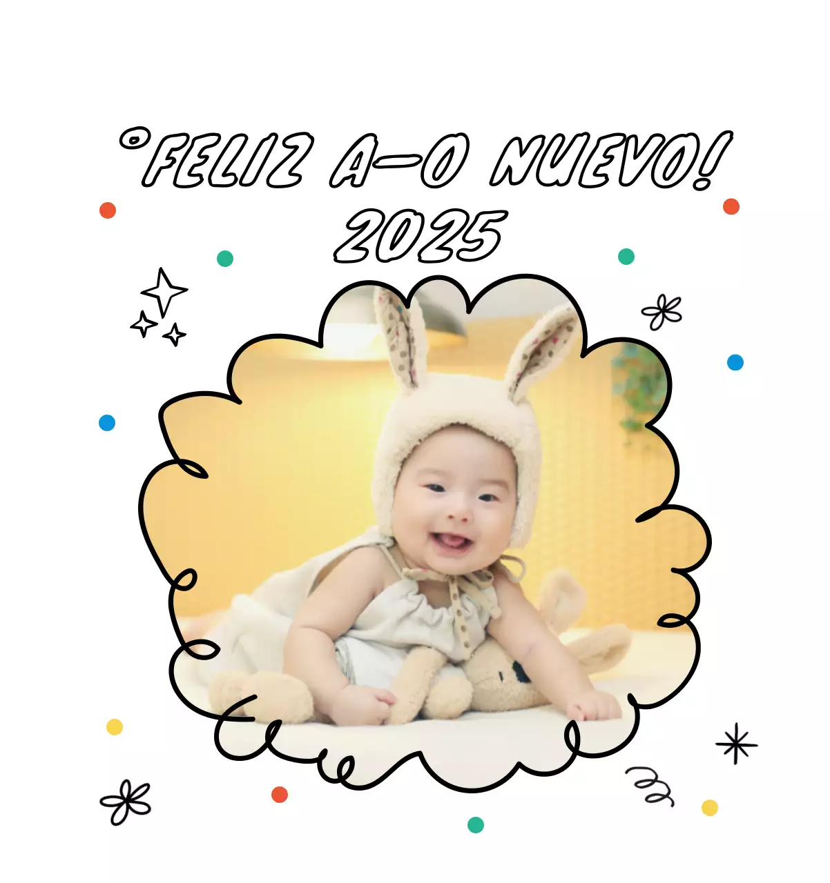 Bonito calendario con fotos de Año Nuevo