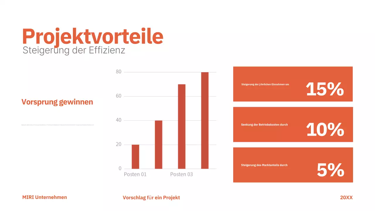 red modern project proposal business