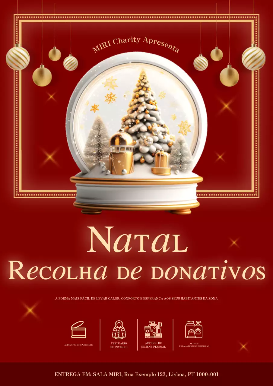 promoção de Natal tradicional vermelha