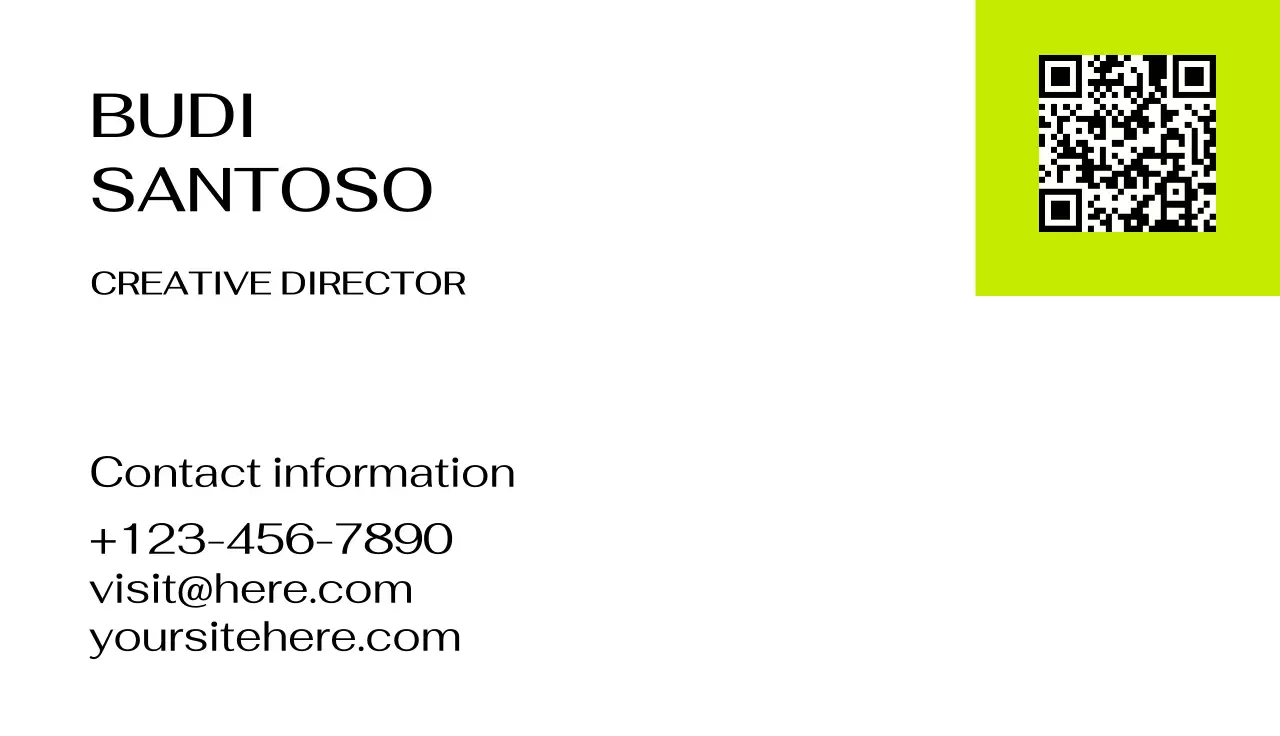 Neon Modern Business Card