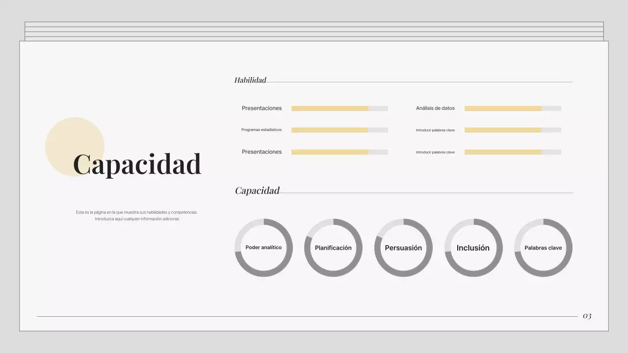 Una cartera de marketing gris y sencilla