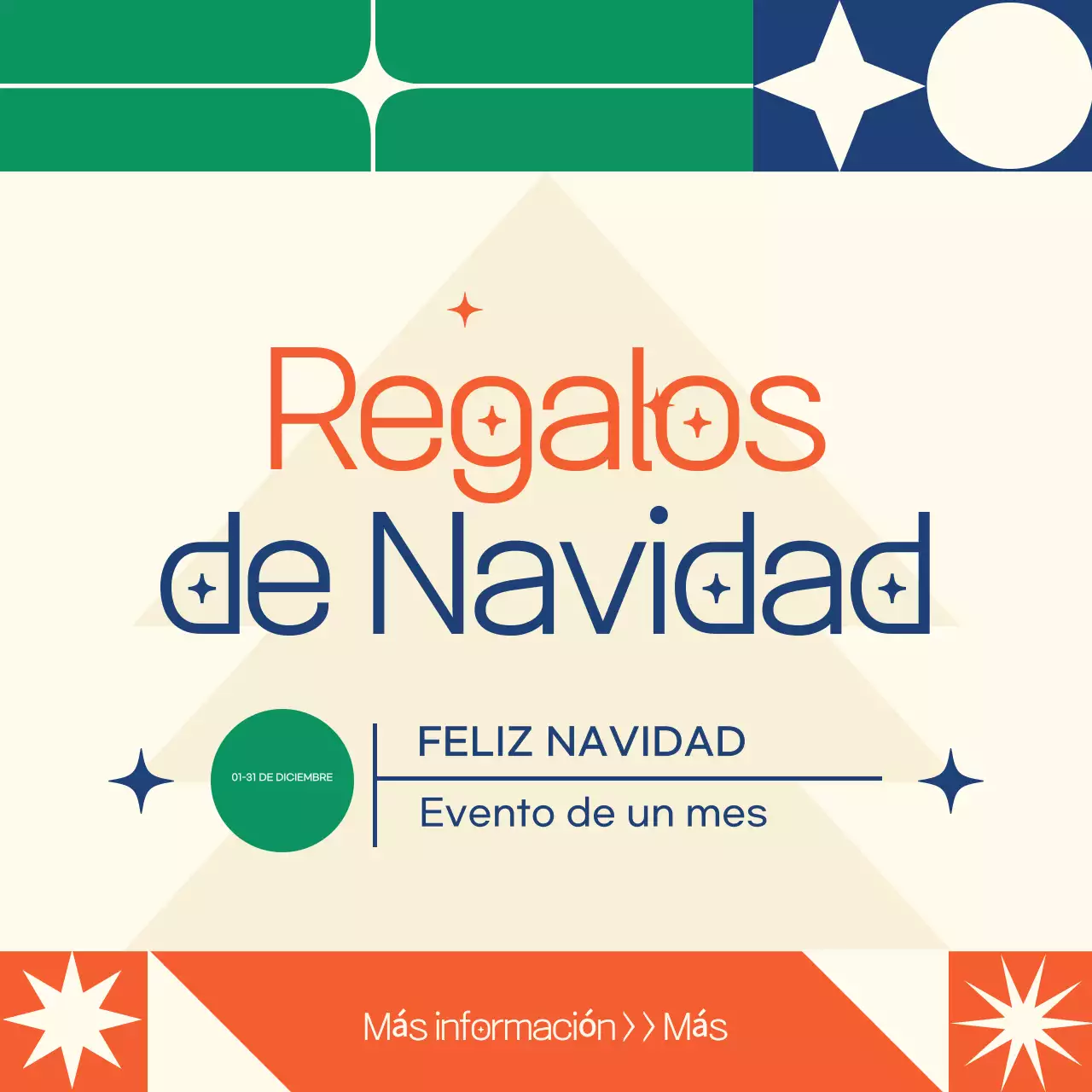 Evento navideño Retro Beige