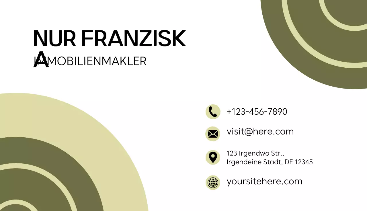 grüne moderne immobilienkarte