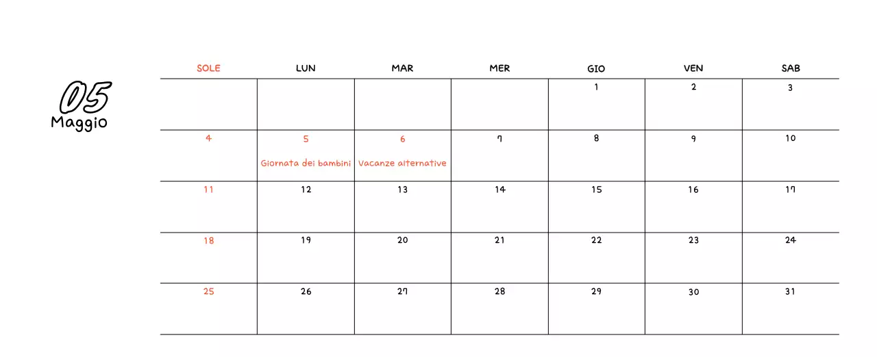 Calendario fotografico di Capodanno