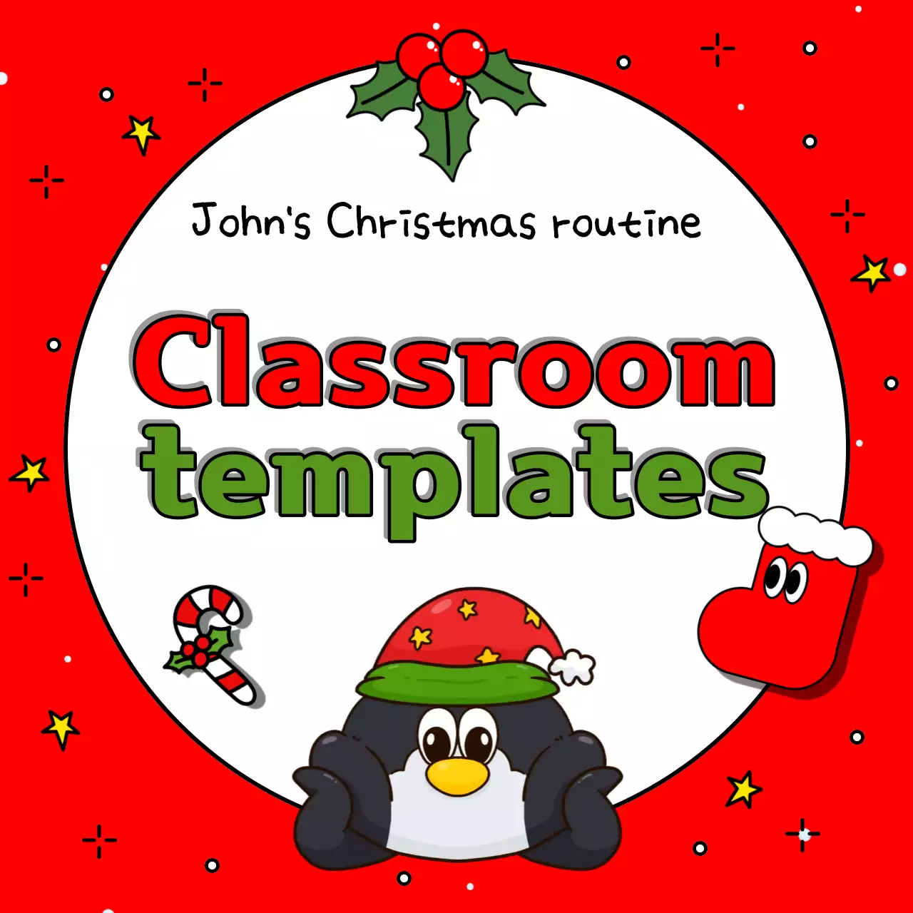 Guia de sala de aula retrô vermelha Instagram Carousel