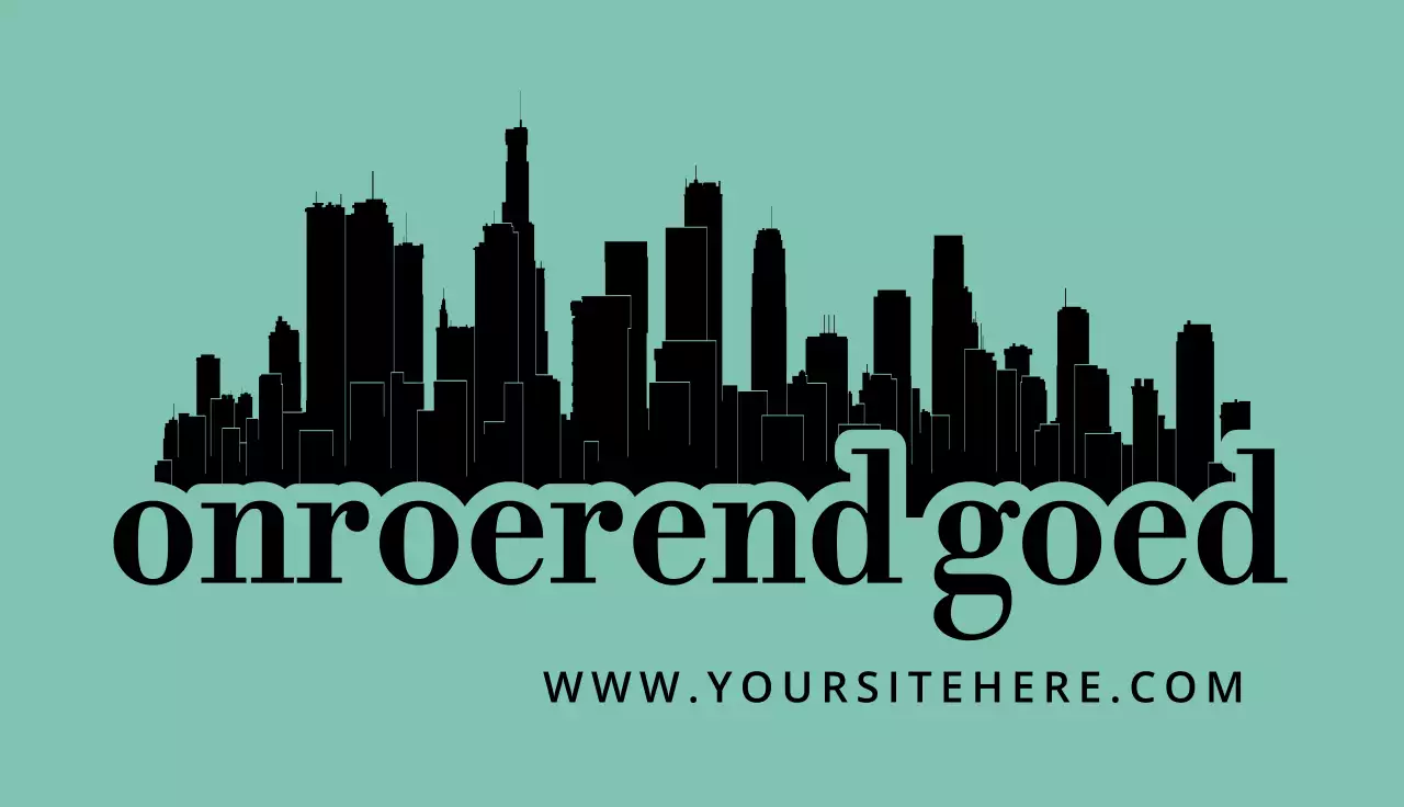 Munt moderne vastgoedkaart