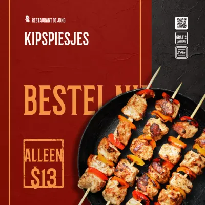 rood vet voedsel promotie