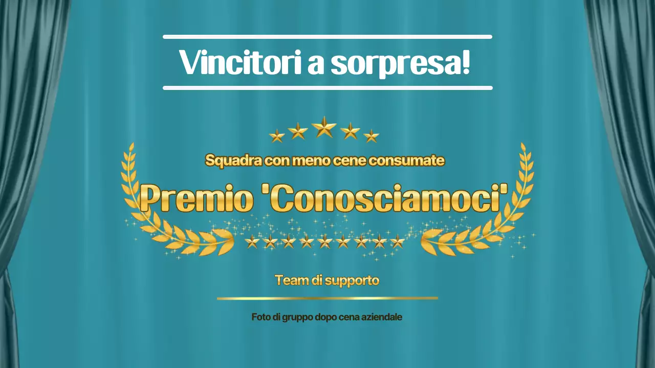 Azzurro Semplice celebrazione di fine anno