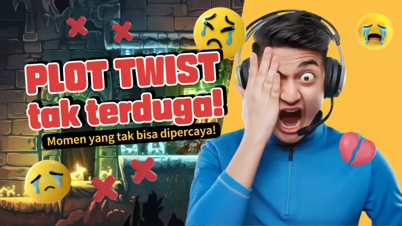Yellow Trendy Plot Twist Announcement YouTube Thumbnail