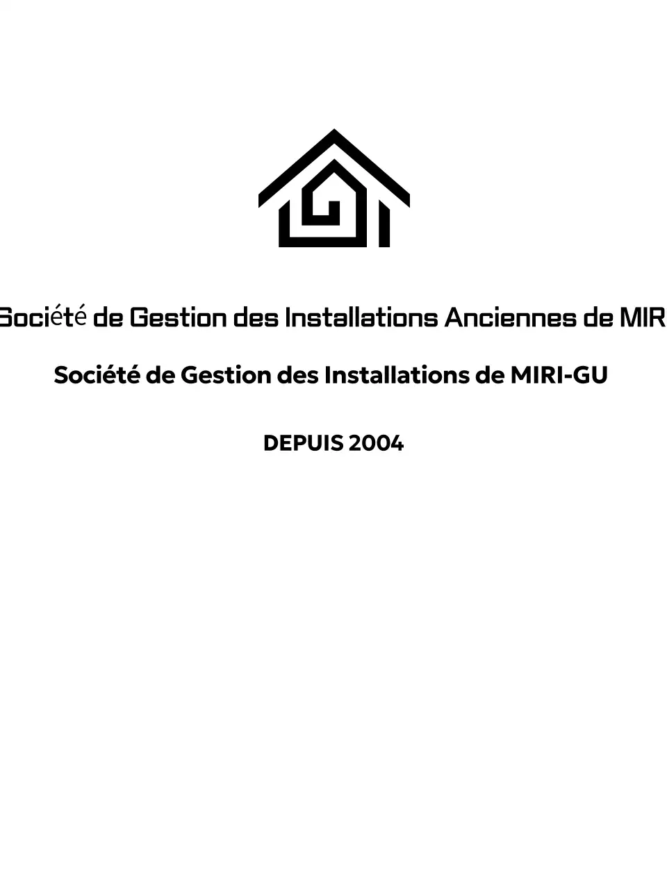 Promouvoir votre organisation avec un simple logo en forme de maison