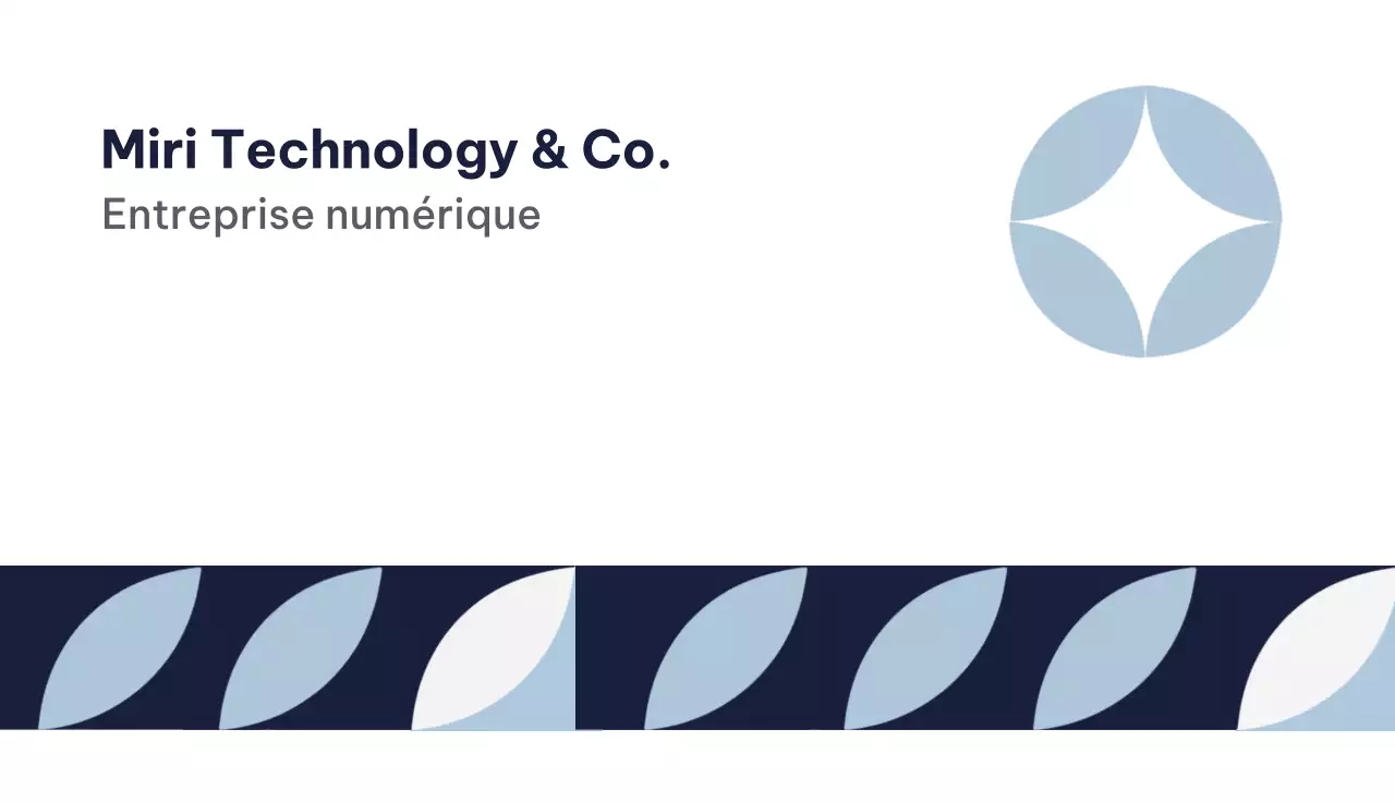 carte de visite moderne marine