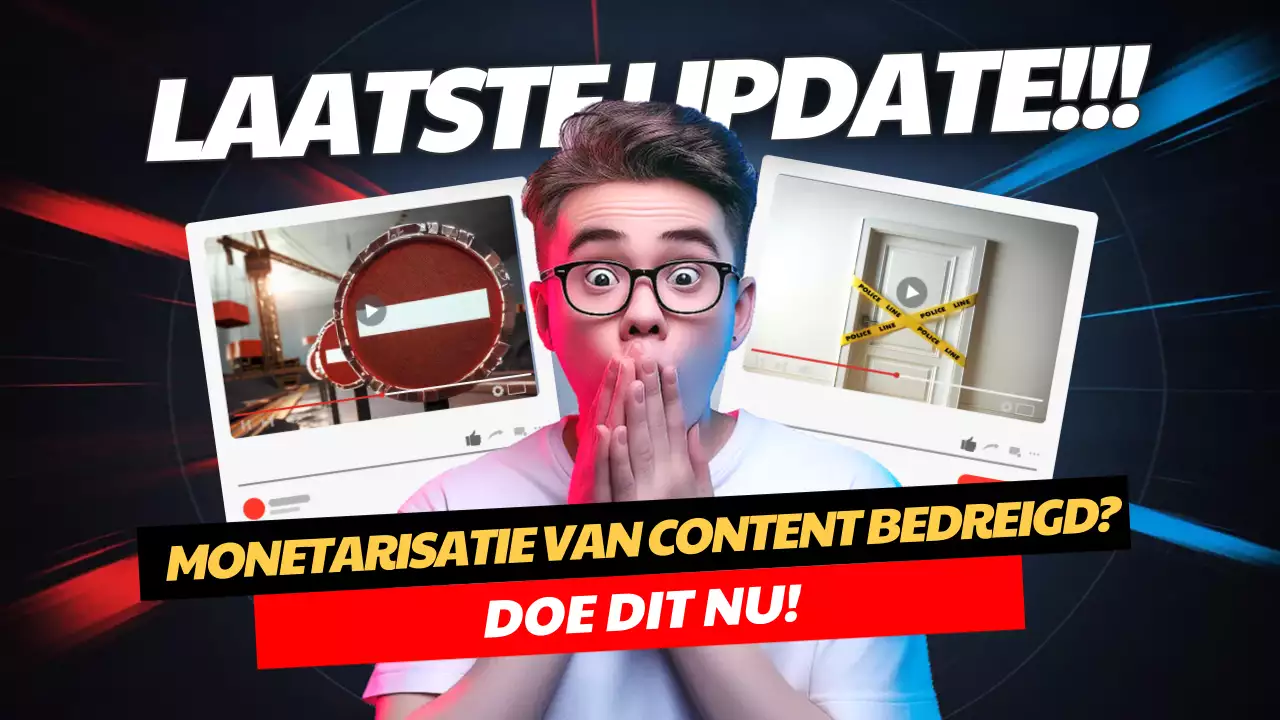 black modern content update aankondiging