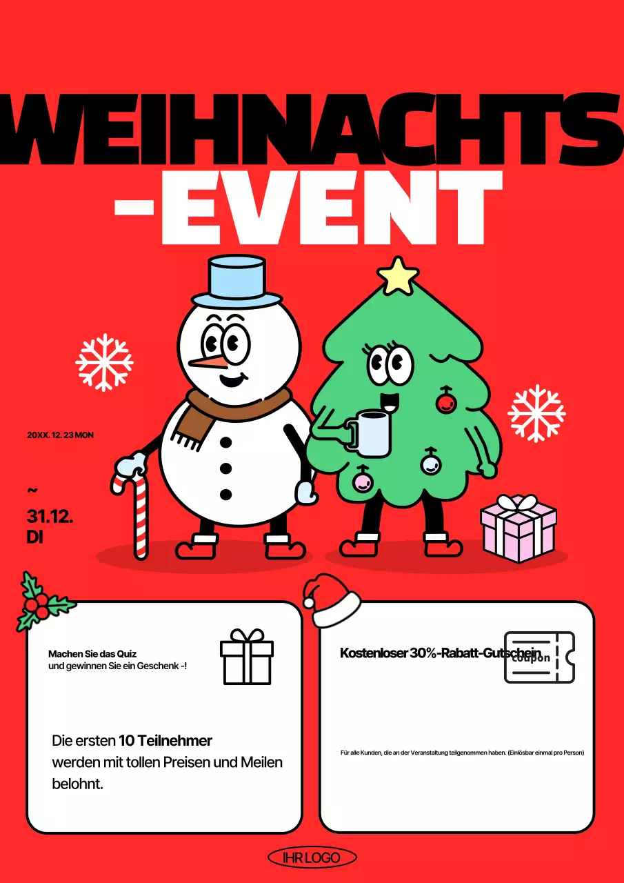 Red Pop Weihnachtsveranstaltung