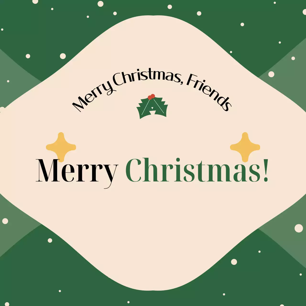 Cartão de Natal Tradicional Vermelho Carrossel Instagram