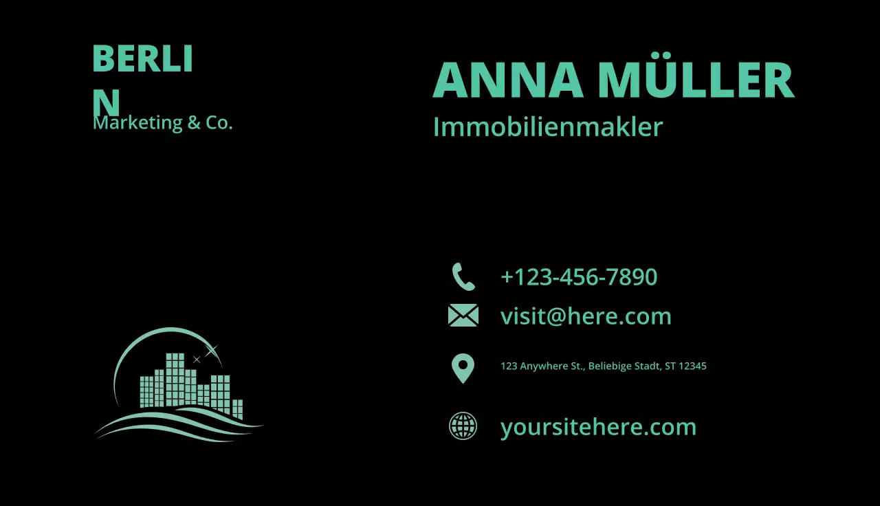neuwertige moderne Immobilienkarte