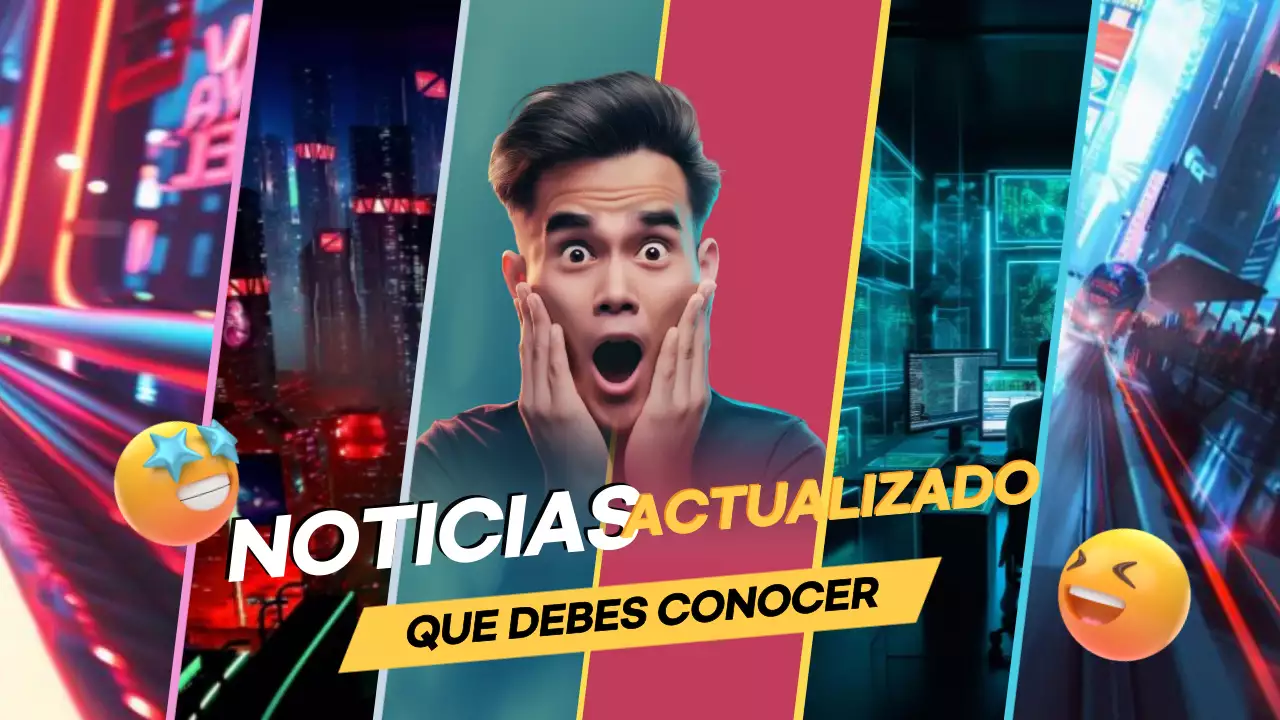 anuncio de noticias neon modern