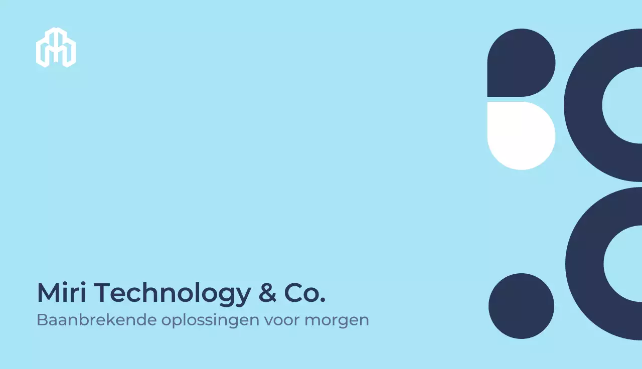 blauw modern visitekaartje