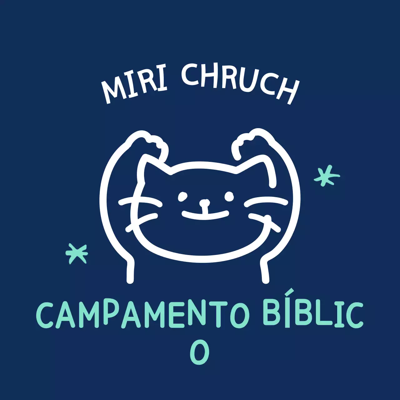 Azul marino lindo doodle ilustración campamento