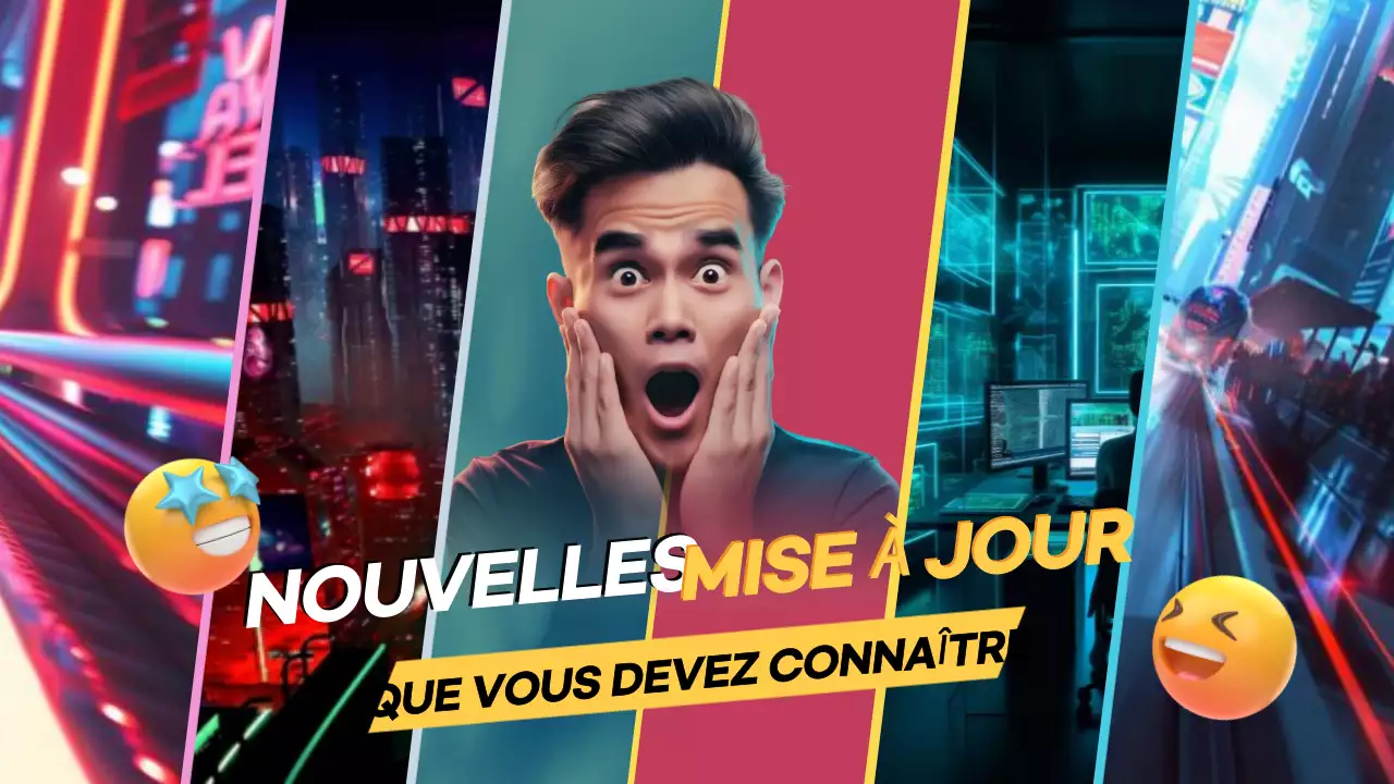 annonce de nouvelles modernes en néon