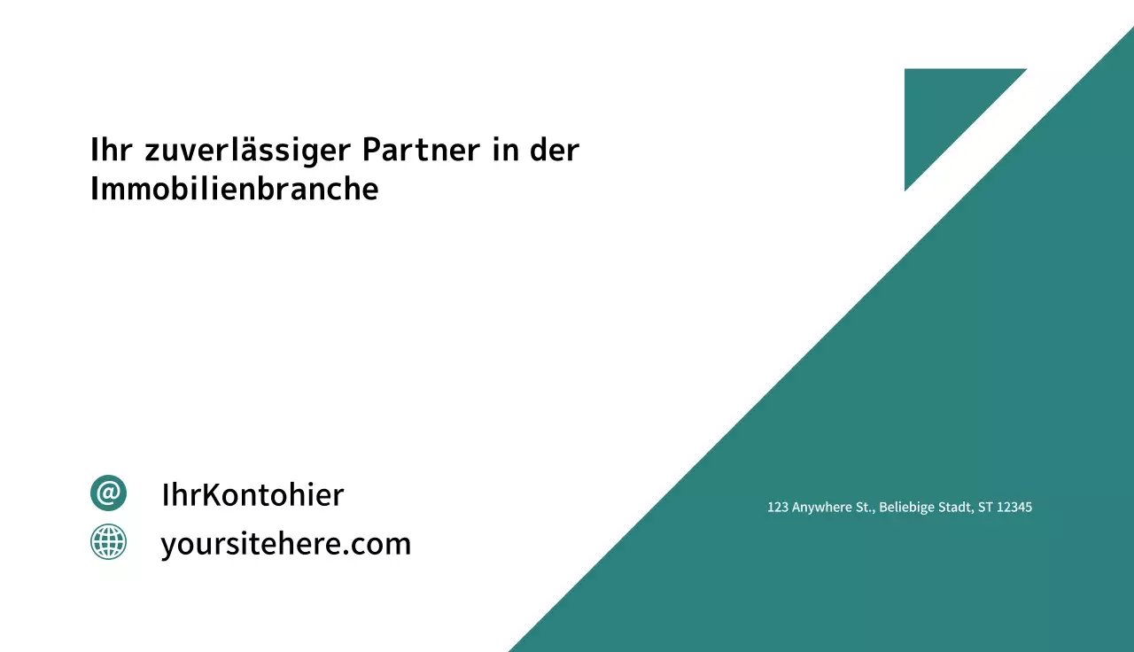 teal moderne immobilien karte