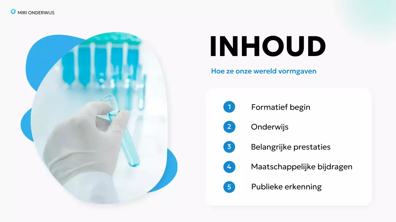 blauw modern onderwijs biografie lezing