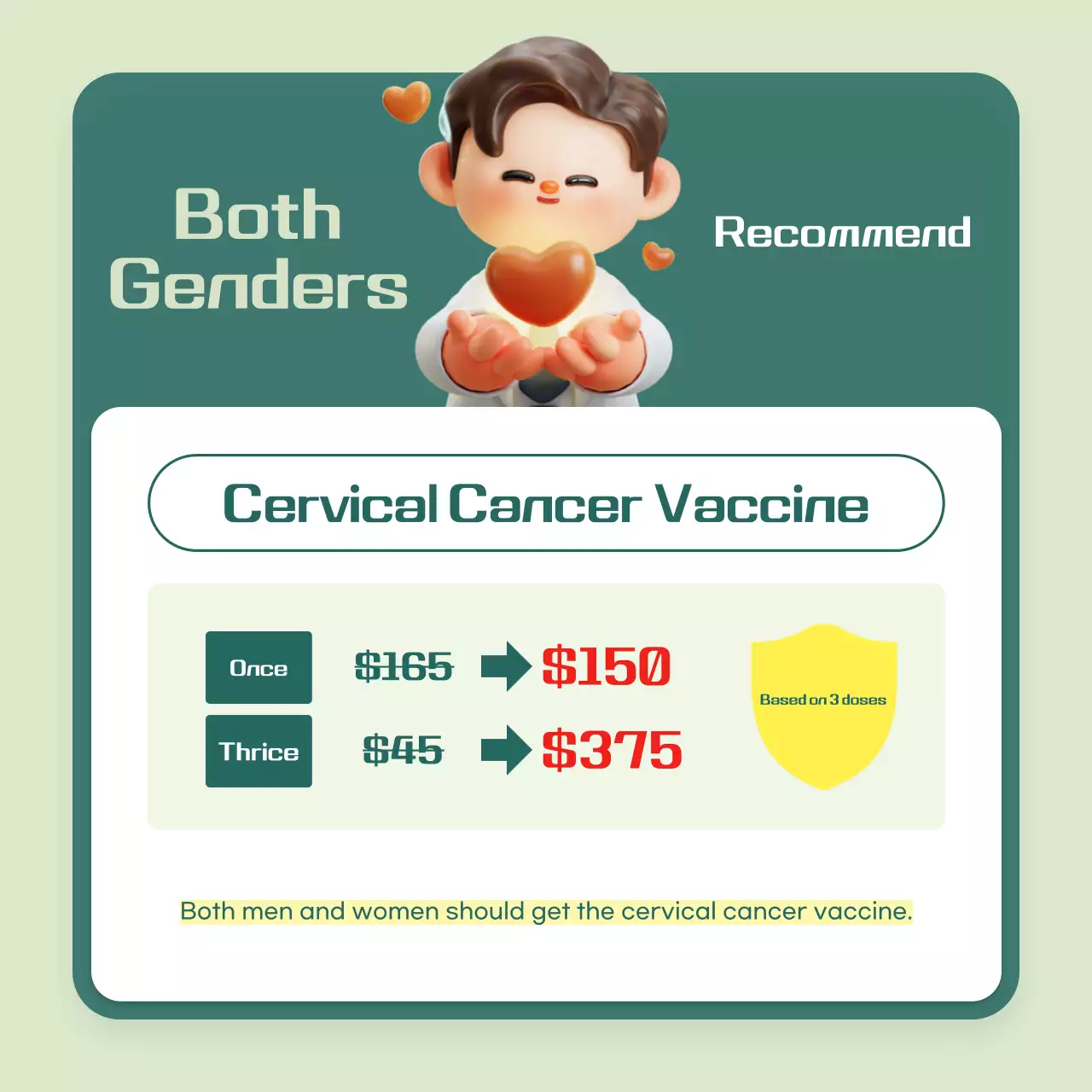 Guia de vacinação moderna verde Carrossel do Instagram