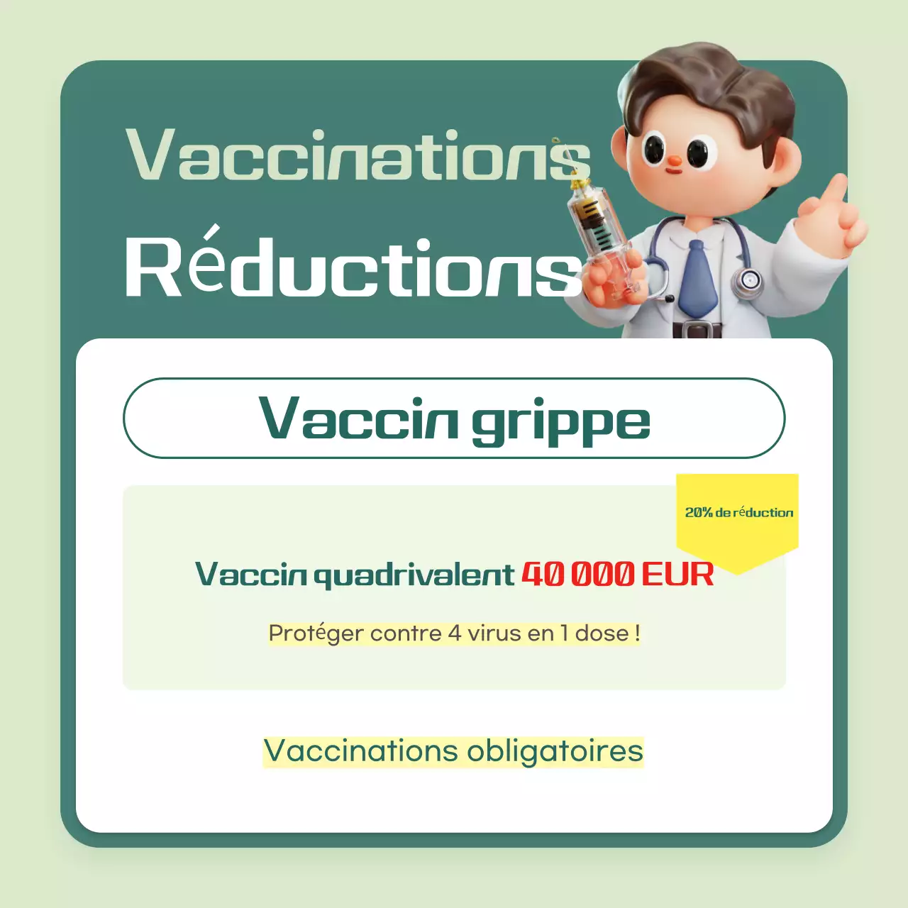 Vaccinations mises en évidence par la menthe